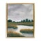 Stupell Industries Cloudy Rural Marsh Landscape Framed Floater Canvas Wall Art